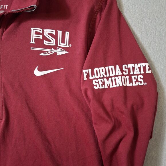 Nike Element Dri-Fit 1/4 Zip Women’s Medium FSU Seminoles L/S Pullover 33157x - Picture 3 of 9